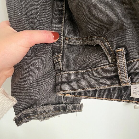 Topshop Dark Grey Mom Jeans W26 L32 - Picture 4 of 4